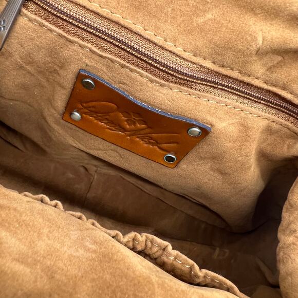 Patricia Nash Women Handbags Florentina Frame Leather Crossbody Bags Tan - Picture 6 of 16